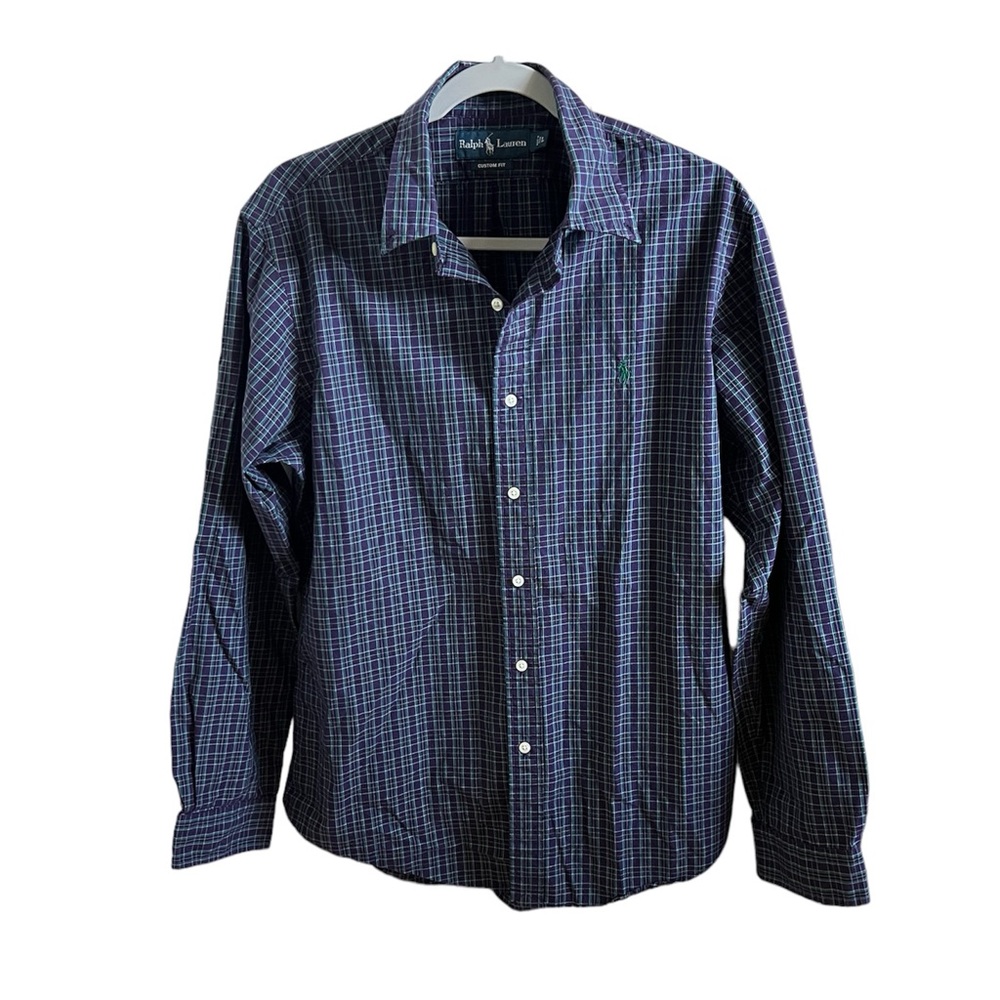 Ralph Lauren Custom Fit Long Sleeve Dress Shirt Size Large